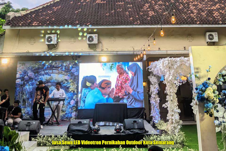 Jasa Sewa LED Videotron Pernikahan Outdoor Kota Semarang