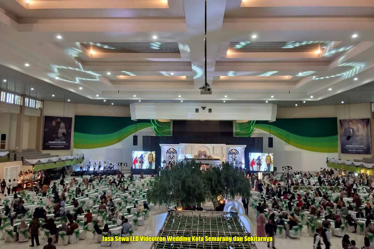 Jasa Sewa LED Videotron Wedding Kota Semarang Sekitarnya