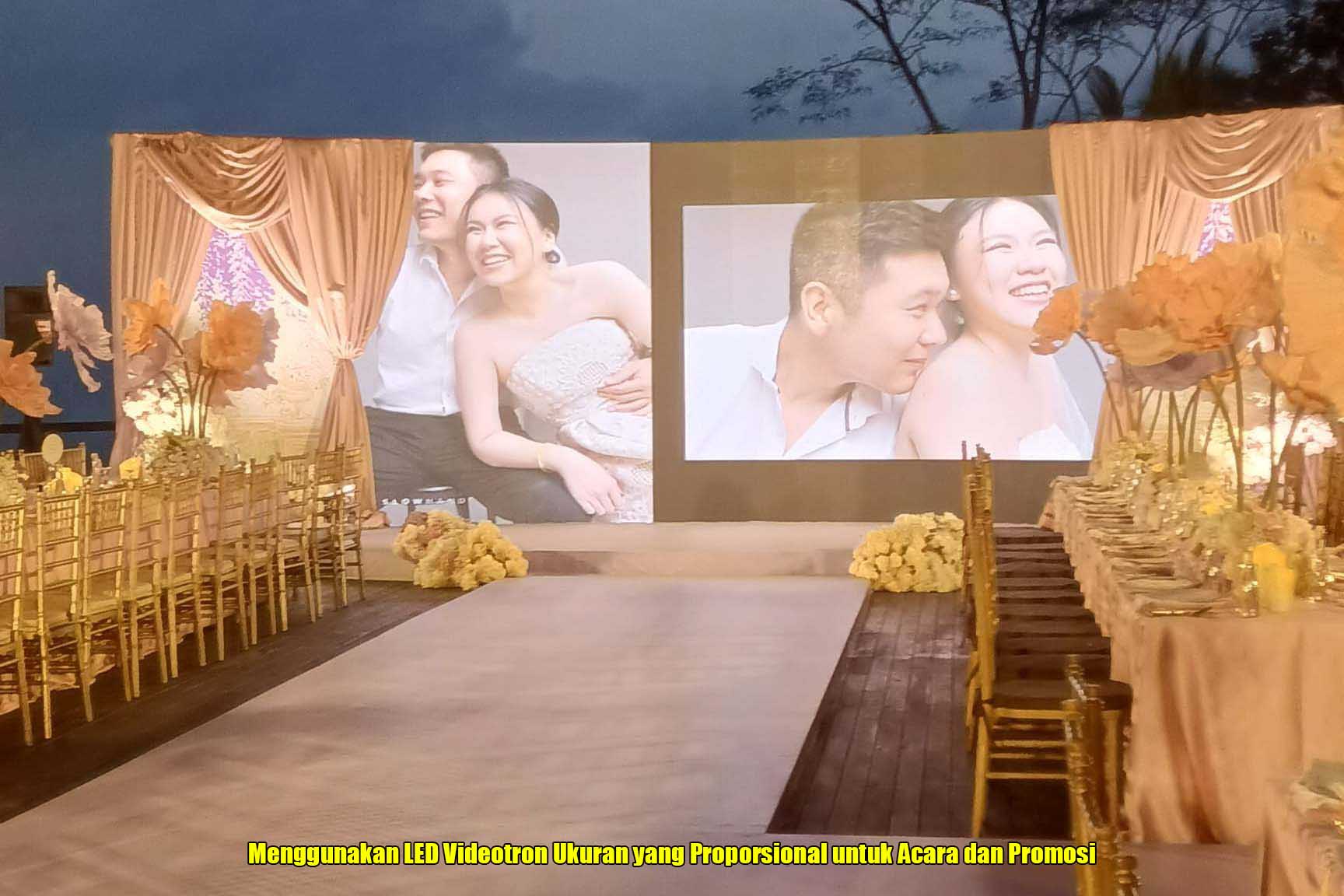 Menggunakan LED Videotron Ukuran yang Proporsional untuk Acara dan Promosi