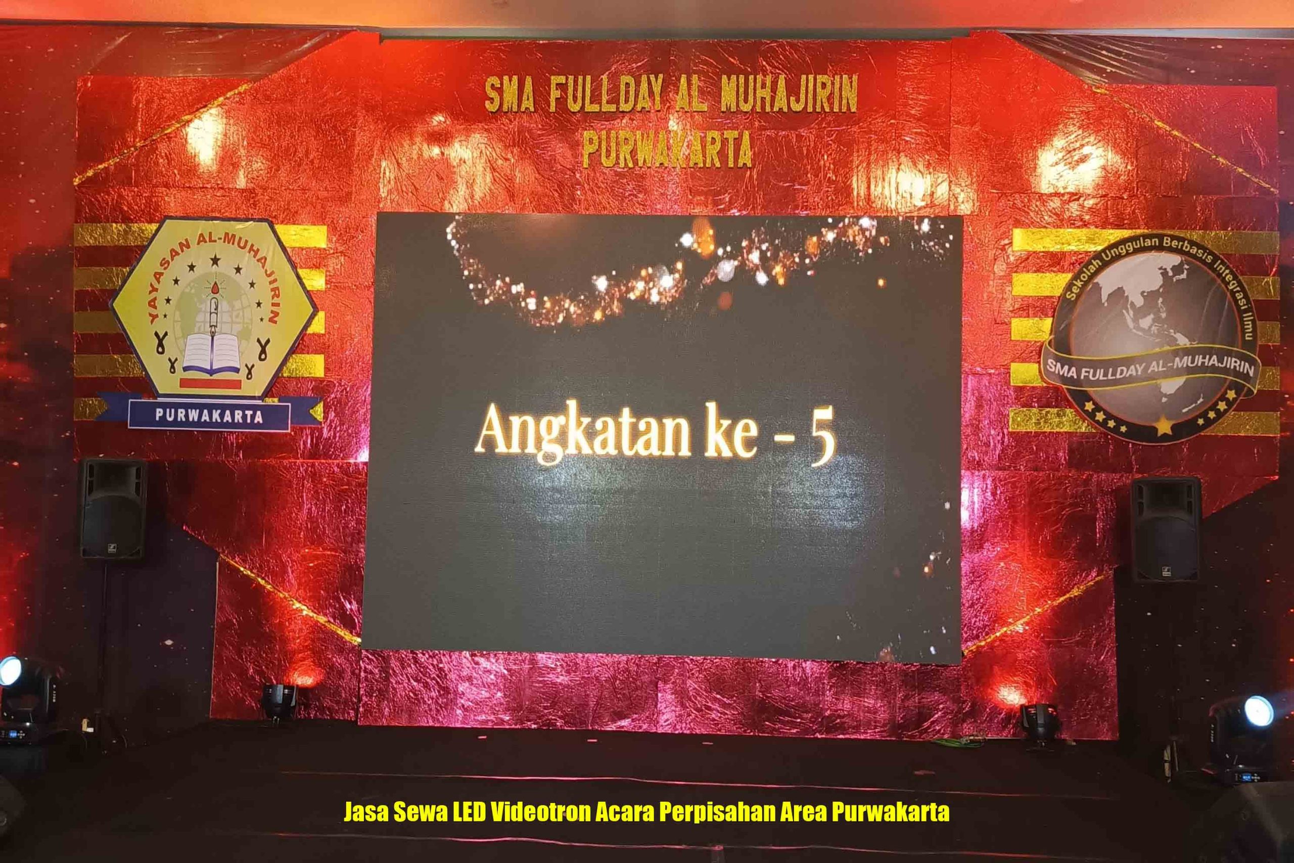 Jasa Sewa LED Videotron Acara Perpisahan Sekolah Area Purwakarta