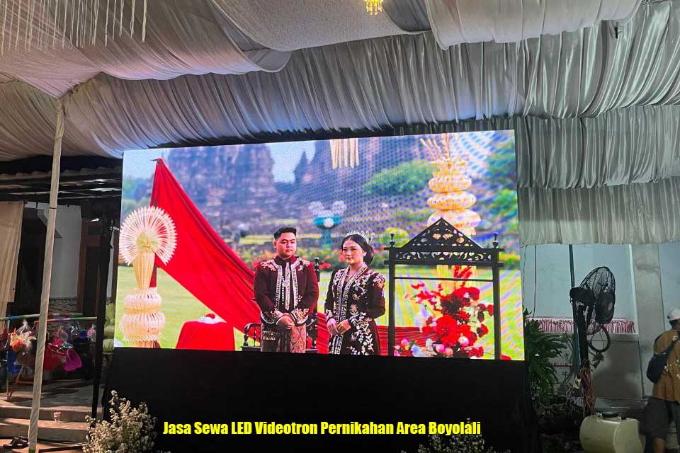 Jasa Sewa LED Videotron Pernikahan Area Boyolali