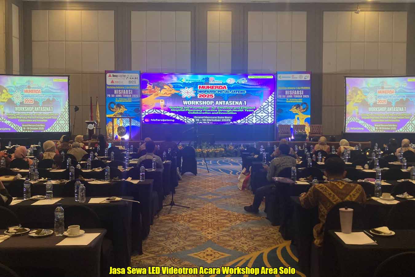 Jasa Sewa LED Videotron Acara Workshop Area Solo
