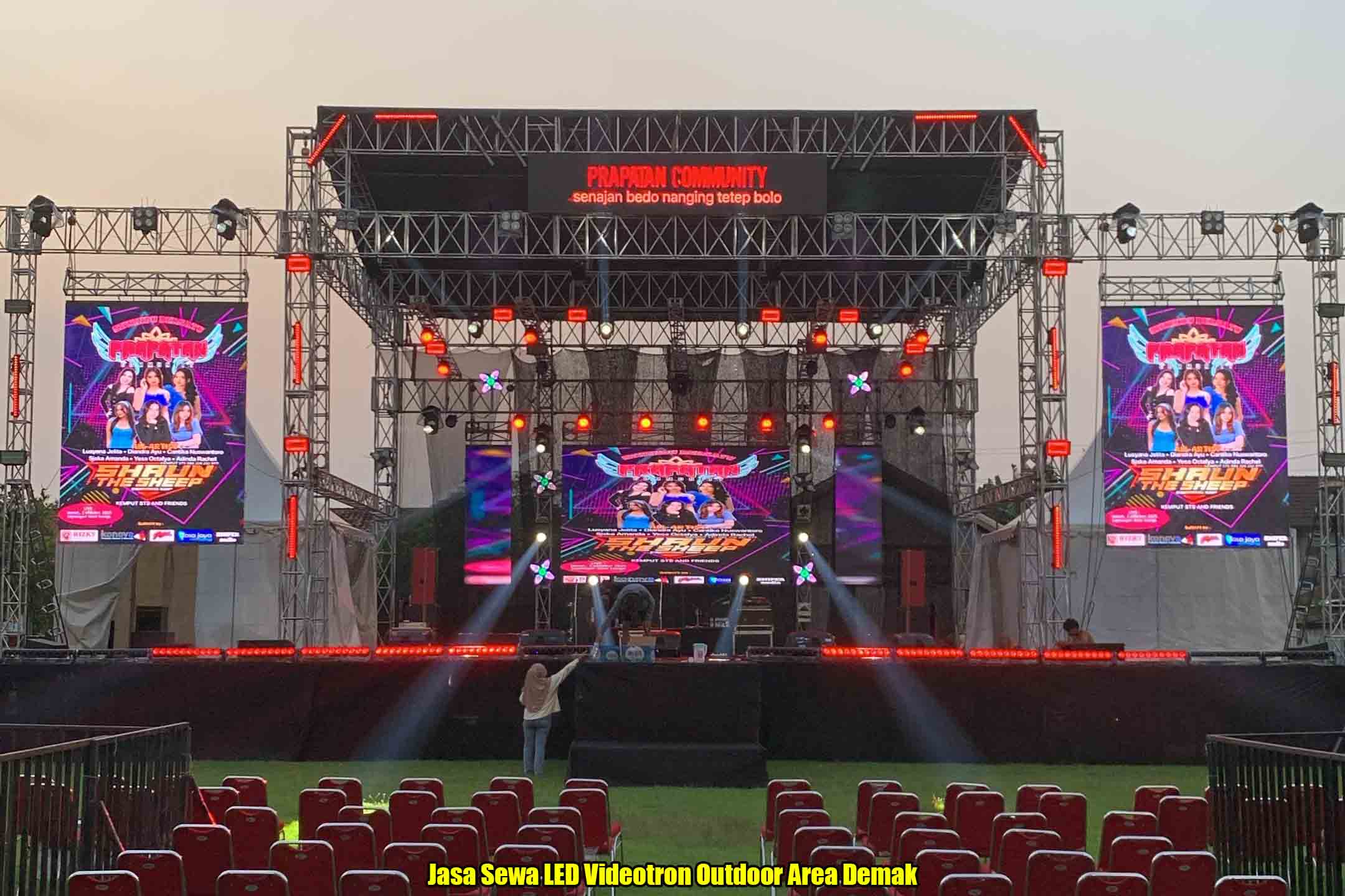 Jasa Sewa LED Videotron Outdoor Area Demak