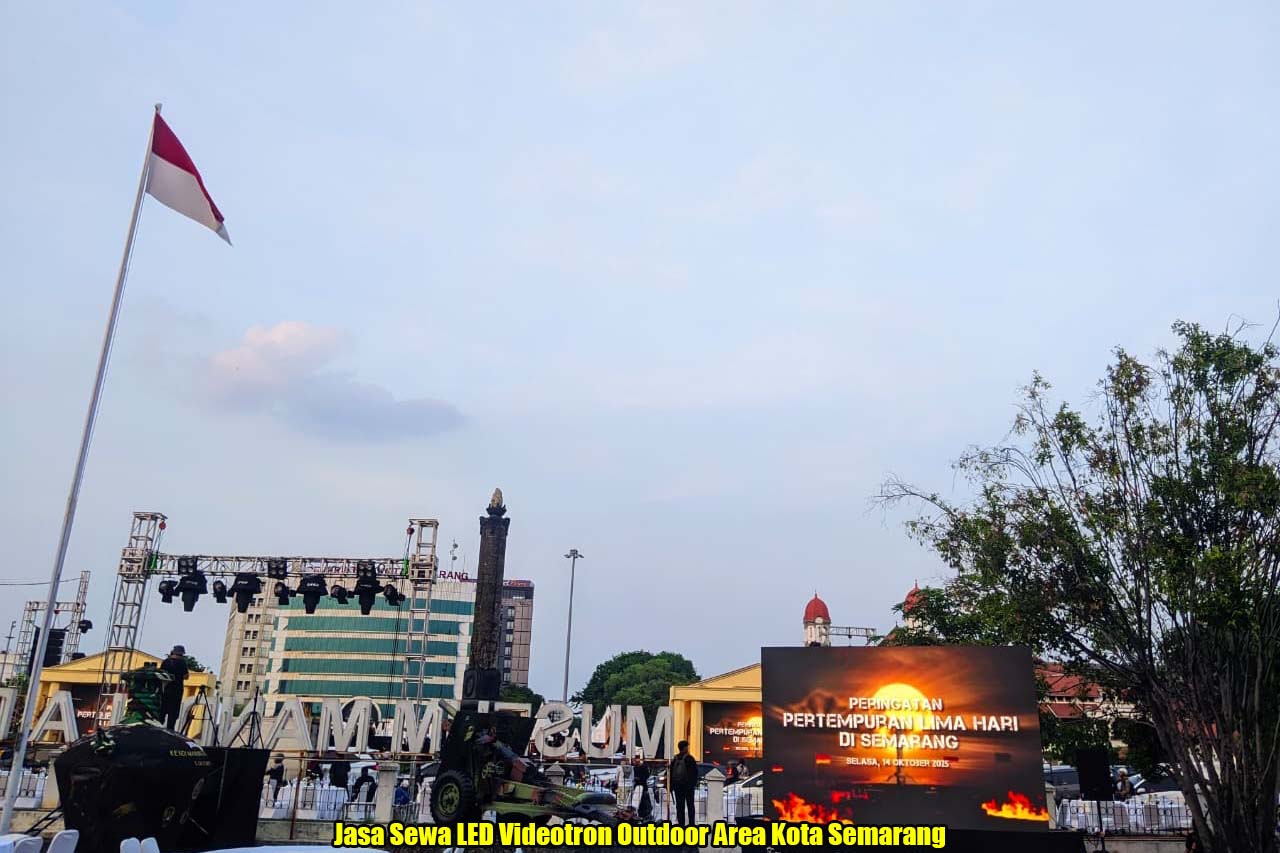 Jasa Sewa LED Videotron Outdoor Area Kota Semarang