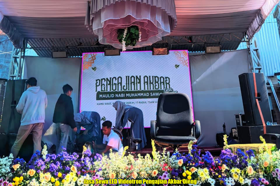 Jasa Sewa LED Videotron Pengajian Akbar Dieng